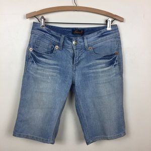 Seven7 Long Jean Shorts